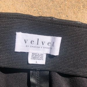 VELVET leather pants